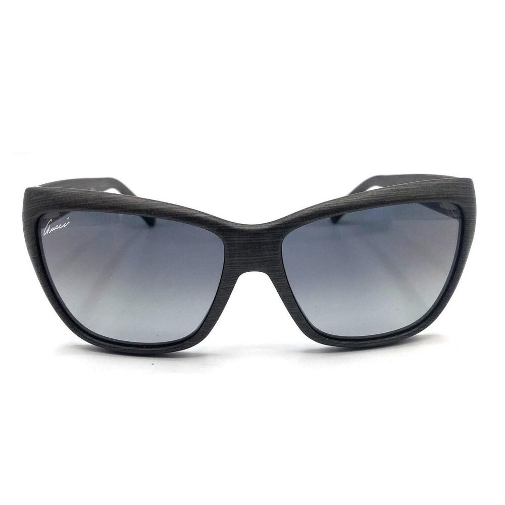 Gucci GG 3655/S Authentic Women’s Sunglasses Gray Bio Based Woodgrain style EUC